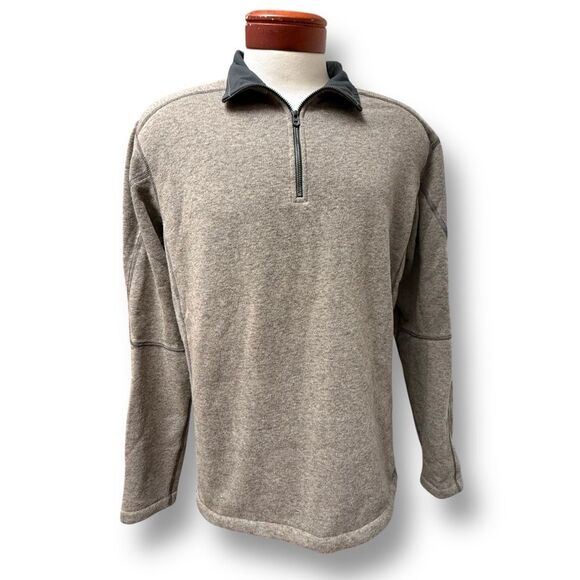 KuhlRevel 1/4 Zip Oatmeal Men's Performance Sweatshirt Activewear Size XL - Picture 5 of 15